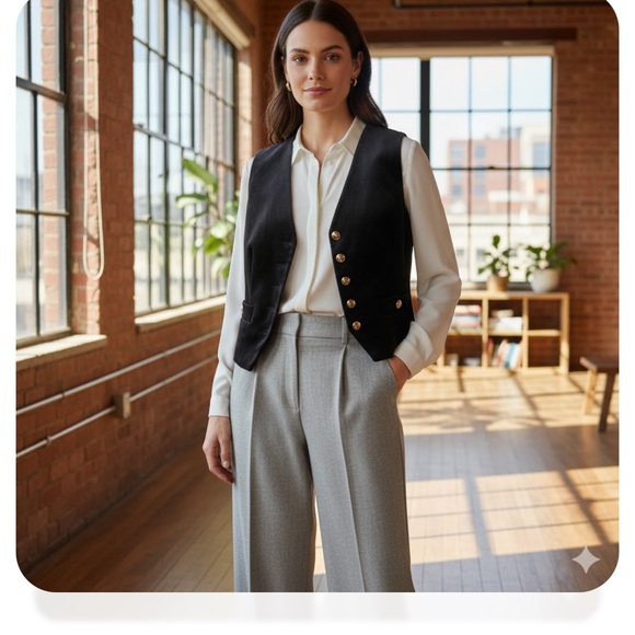 Ann Taylor Midnight Velvet Vest - Picture 7 of 7